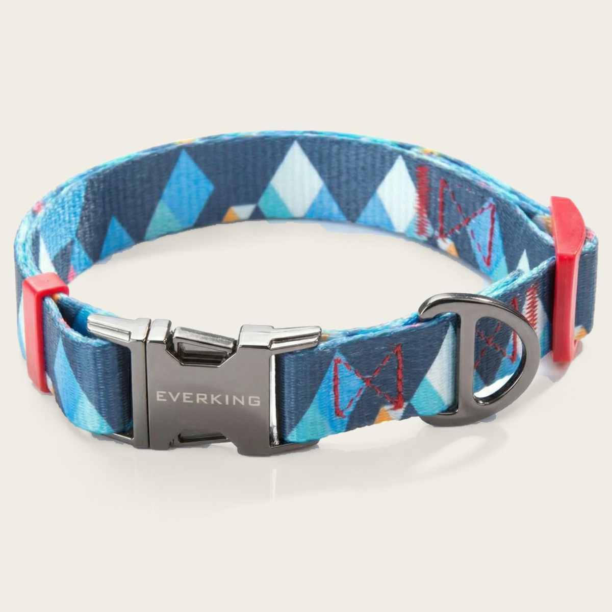 Everking Signature Dog Collar – Comfort Fit Nylon with Zinc Alloy Blue cosmic Colour