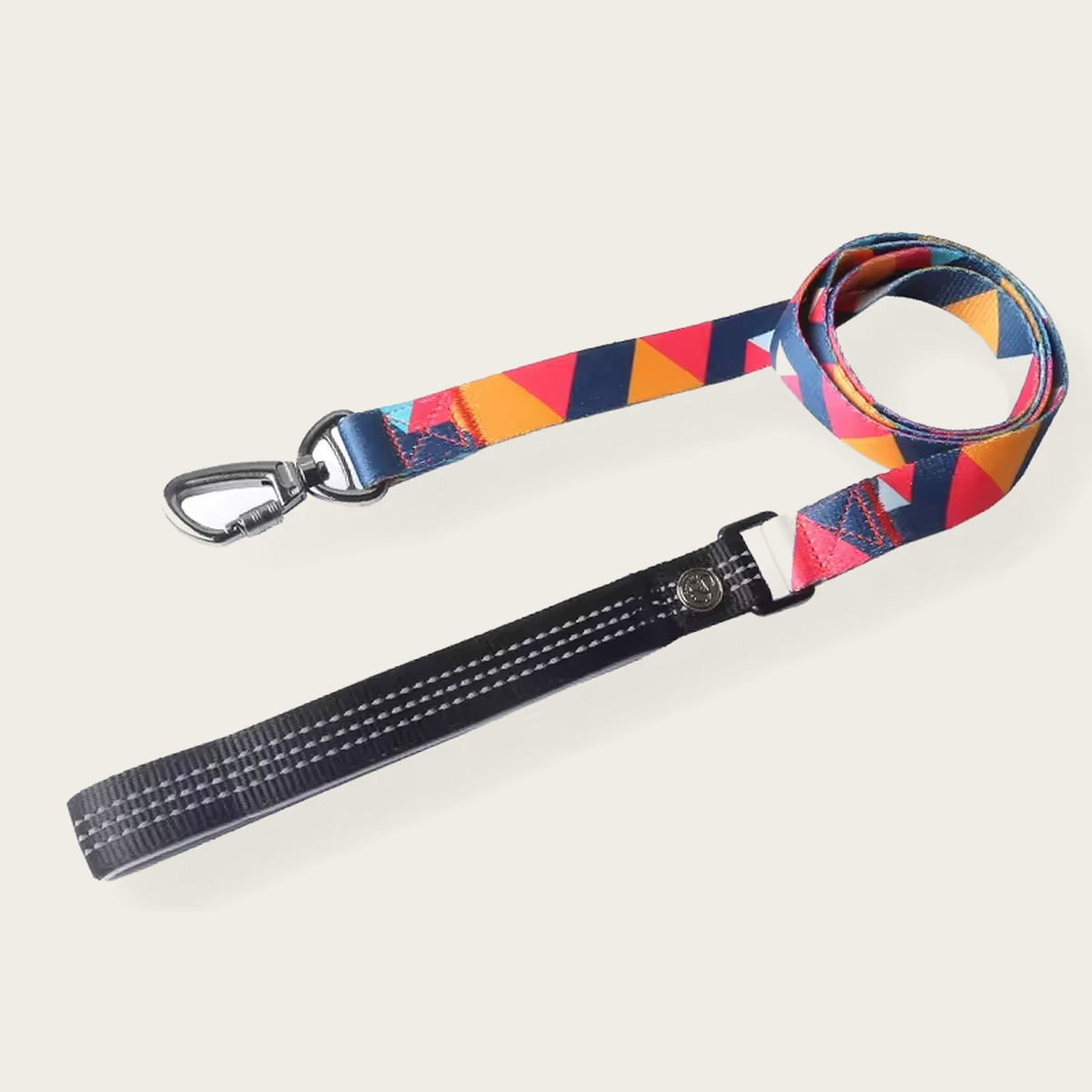 Premium Padded Dog Lead Comfortable Control for Small Medium and Large Dogs -Sunset Mosaic colour